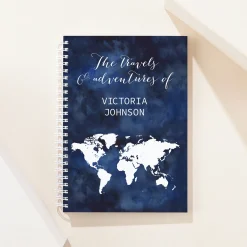 Card Factory Personalised Notebook - Travel Journal