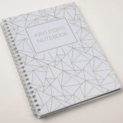 Card Factory Personalised Notebook Shapes Pattern