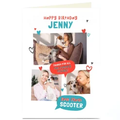 Discount Personalised Pet Day Photo Card - The Tummy Tickles! Kids For Kids|Photo
