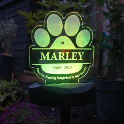 Clearance Personalised Pet Memorial Outdoor Solar Light Personalised Canvas & Wall Art|Photo Prints & Wall Art