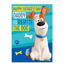 Personalised Pets 2 Father's Day Card - From The Dog Father's Day|Tv & Film