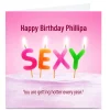 Online Personalised PG Quips Birthday Card - Hotter Every Year For Everyone|Funny