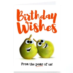 Best Personalised PG Quips Birthday Card - From The Pear Of Us Birthday|For Him