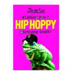 Card Factory Personalised PG Quips Card - Hip Hoppy