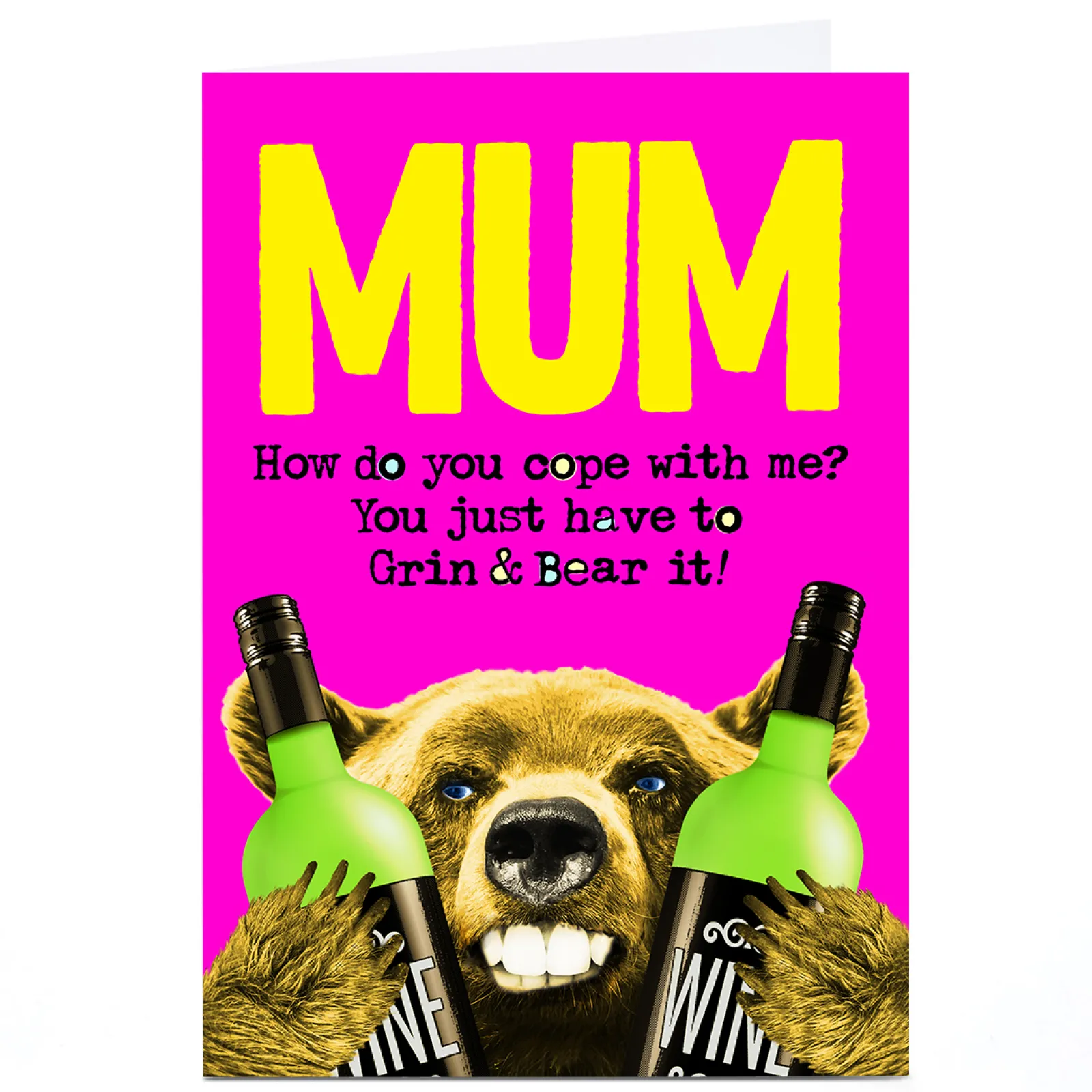 Card Factory Personalised PG Quips Card - Mum, How Do You Cope?
