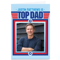 Discount Personalised PG Quips Father's Day Card - Top Dad Father's Day|Photo