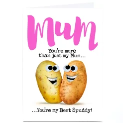 Sale Personalised PG Quips Mother's Day Card - You're My Best Spuddy! Funny