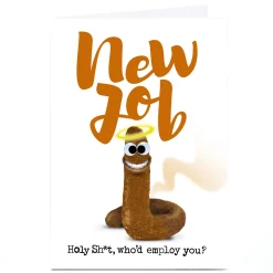Sale Personalised PG Quips New Job Card - Holy Sh*t New Job|Funny