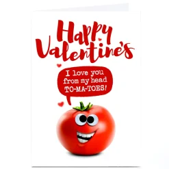 Card Factory Personalised PG Quips Valentine's Day Card - TO-MA-TOES!