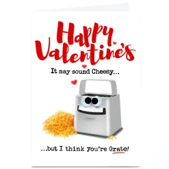 Sale Personalised PG Quips Valentine's Day Card - It May Sound Cheesy Funny