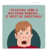 Clearance Personalised Phoebe Munger Christmas Card - Eating Junk Tv & Film|Christmas