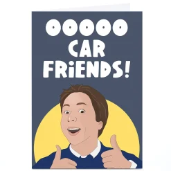Card Factory Personalised Phoebe Munger Card - Ooooo Car Friends!