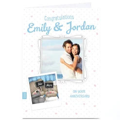 Discount Personalised Photo Anniversary Card - Mr & Mrs Hugs Anniversary|Photo