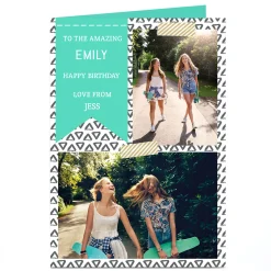 Card Factory Personalised Photo Card - Birthday