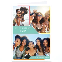 Card Factory Personalised Photo Card - Collage