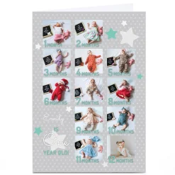 Kids Card Factory Personalised Photo Card - One Year Old