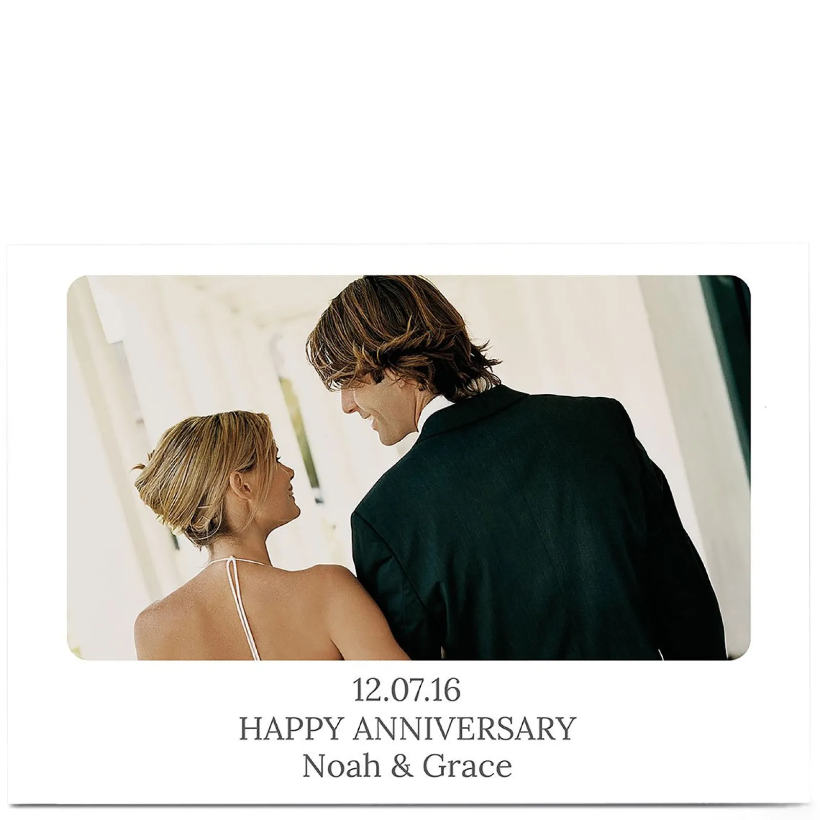 Card Factory Personalised Photo Card - Any Message