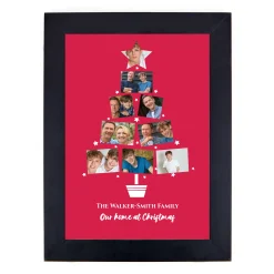 Card Factory Personalised Photo Christmas Print - Our Home at Christmas