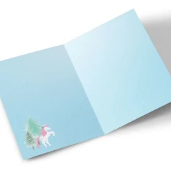 Card Factory Personalised Photo Christmas Card - Unicorn Magic