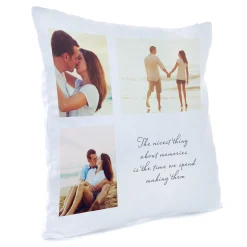 Card Factory Personalised Photo Cushion - Memories