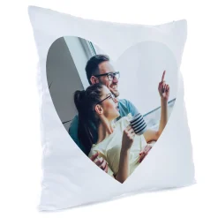 New Personalised Photo Cushion - Large Love Heart Personalised Cushions|Photo Gifts