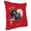 Card Factory Personalised Photo Cushion - Love You Hugs and Hearts