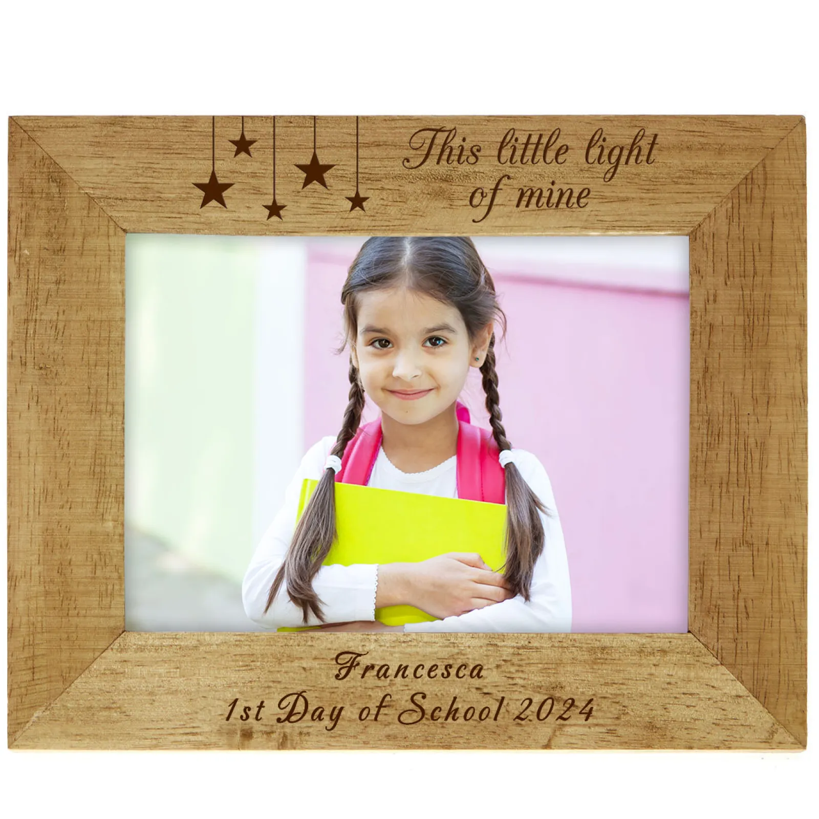 Outlet Personalised Photo Frame Little Light Of Mine, First Day Kids Personalised Engraved Gifts|Photo Frames