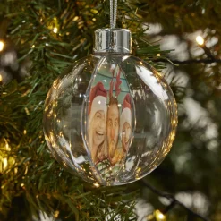 Online Personalised Photo Upload Christmas Tree Bauble Personalised Canvas & Wall Art|Photo Gifts