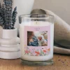 Hot Personalised Photo Upload Scented Candle - Wild Flowers Photo Gifts|Gifts For Her