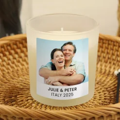 Personalised Photo Upload Candle Jar Photo Gifts|Scented Candles
