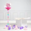 Card Factory Personalised Pink Star Confetti Bubblegum Balloon & Minis - DELIVERED INFLATED!