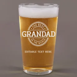 Card Factory Personalised Pint Glass - The Best In The World