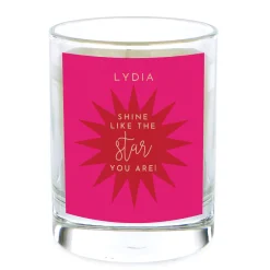 Card Factory Personalised Pomegranate & Cashmere Scented Candle - The Star You Are