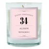 Best Personalised Pomegranate & Cashmere Scented Candle - Birthday Pink 30Th Birthday|Scented Candles