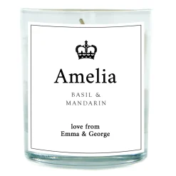 Personalised Pomegranate & Cashmere Scented Candle - Crown Scented Candles|Graduation Gifts