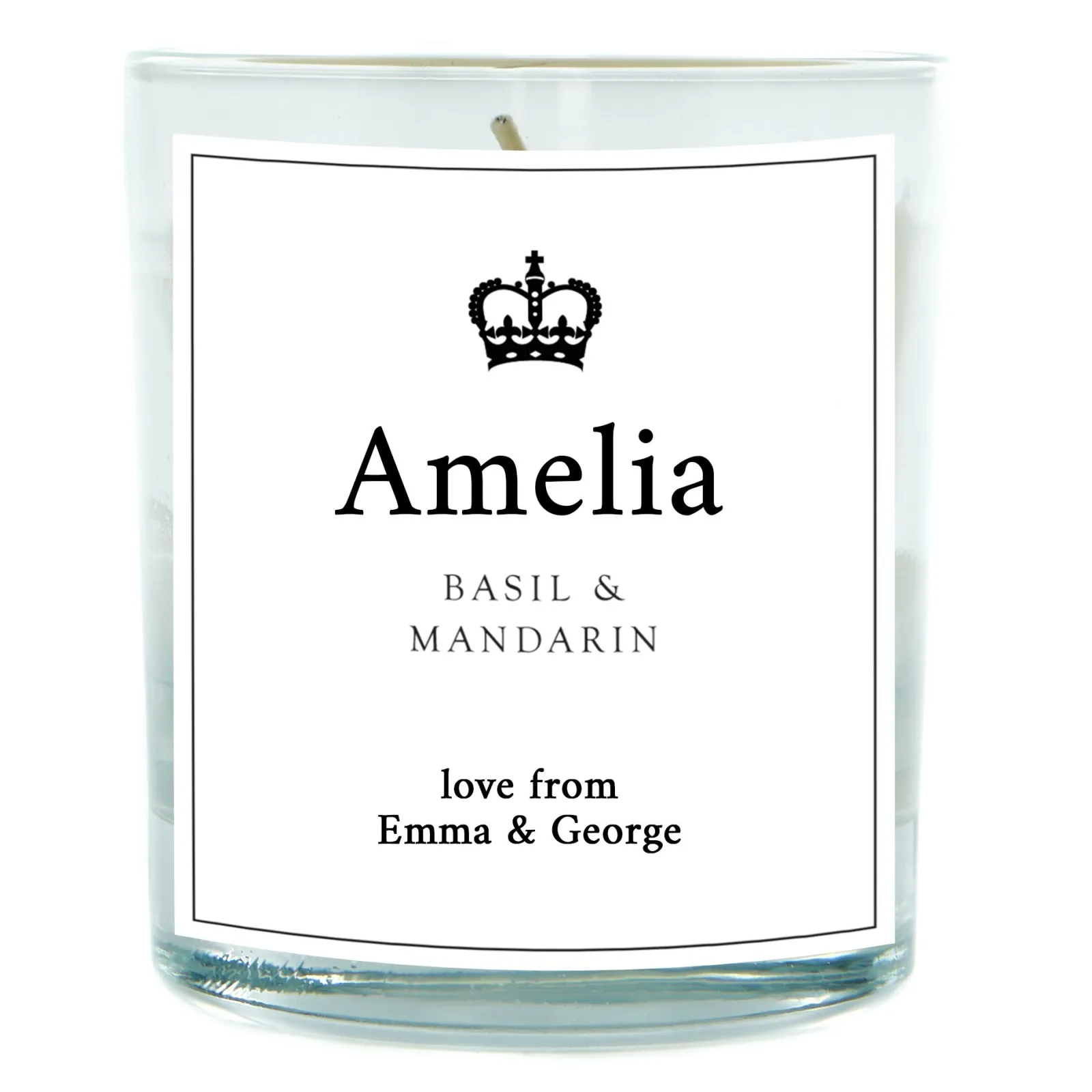 Personalised Pomegranate & Cashmere Scented Candle - Crown Scented Candles|Graduation Gifts