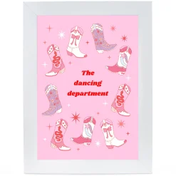 Discount Personalised Print - Western Disco Cowboy boots Personalised Canvas & Wall Art|Photo Prints & Wall Art