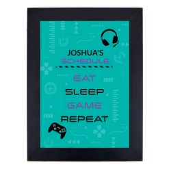Personalised Print - Eat Sleep Game Repeat Kids Personalised Canvas & Wall Art|Photo Prints & Wall Art