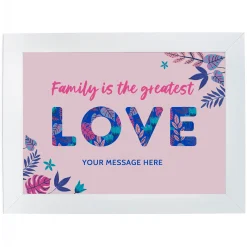 Card Factory Personalised Print - Family is the Greatest Love