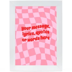 Card Factory Personalised Print - Western Disco Wall Art, Any Message