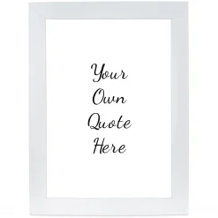 Card Factory Personalised Print - Your Own Quote Here