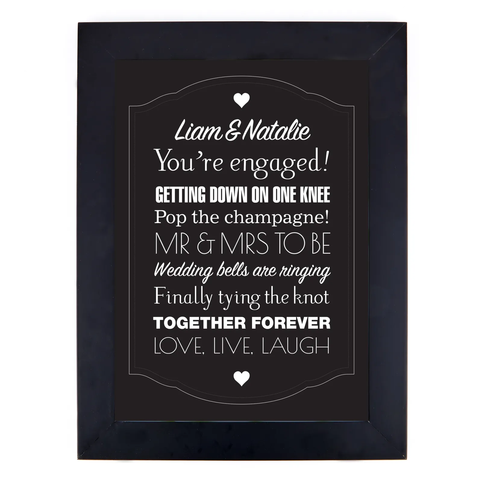 Card Factory Personalised Print - You're Engaged!