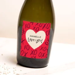 Card Factory Personalised Prosecco - Love You Hugs and Kisses