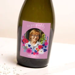Card Factory Personalised Prosecco - Photo Bold Botanical