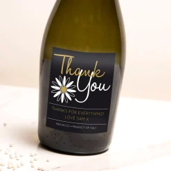 Card Factory Personalised Prosecco - Thank You