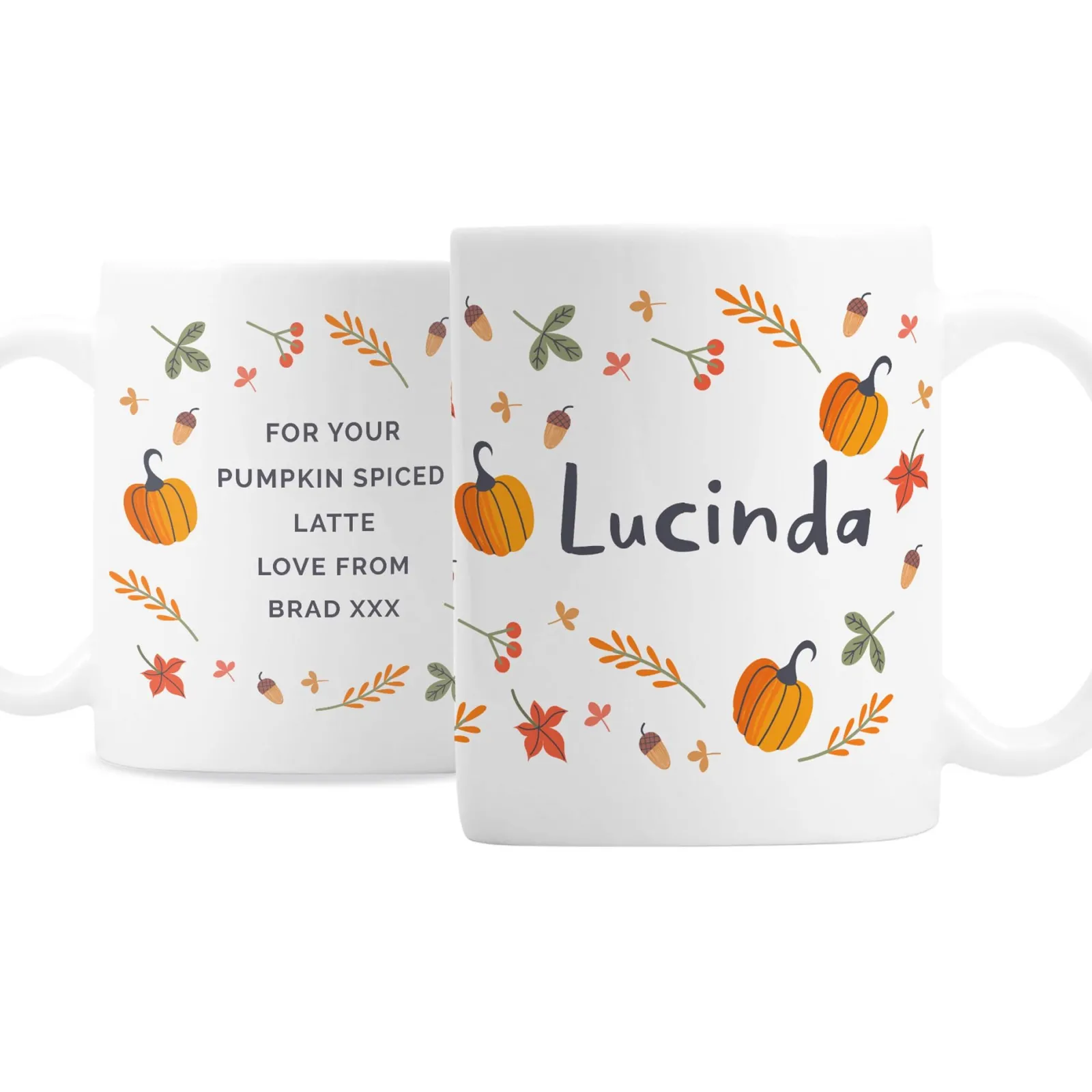 Clearance Personalised Pumpkin Mug Personalised Mugs|Mugs