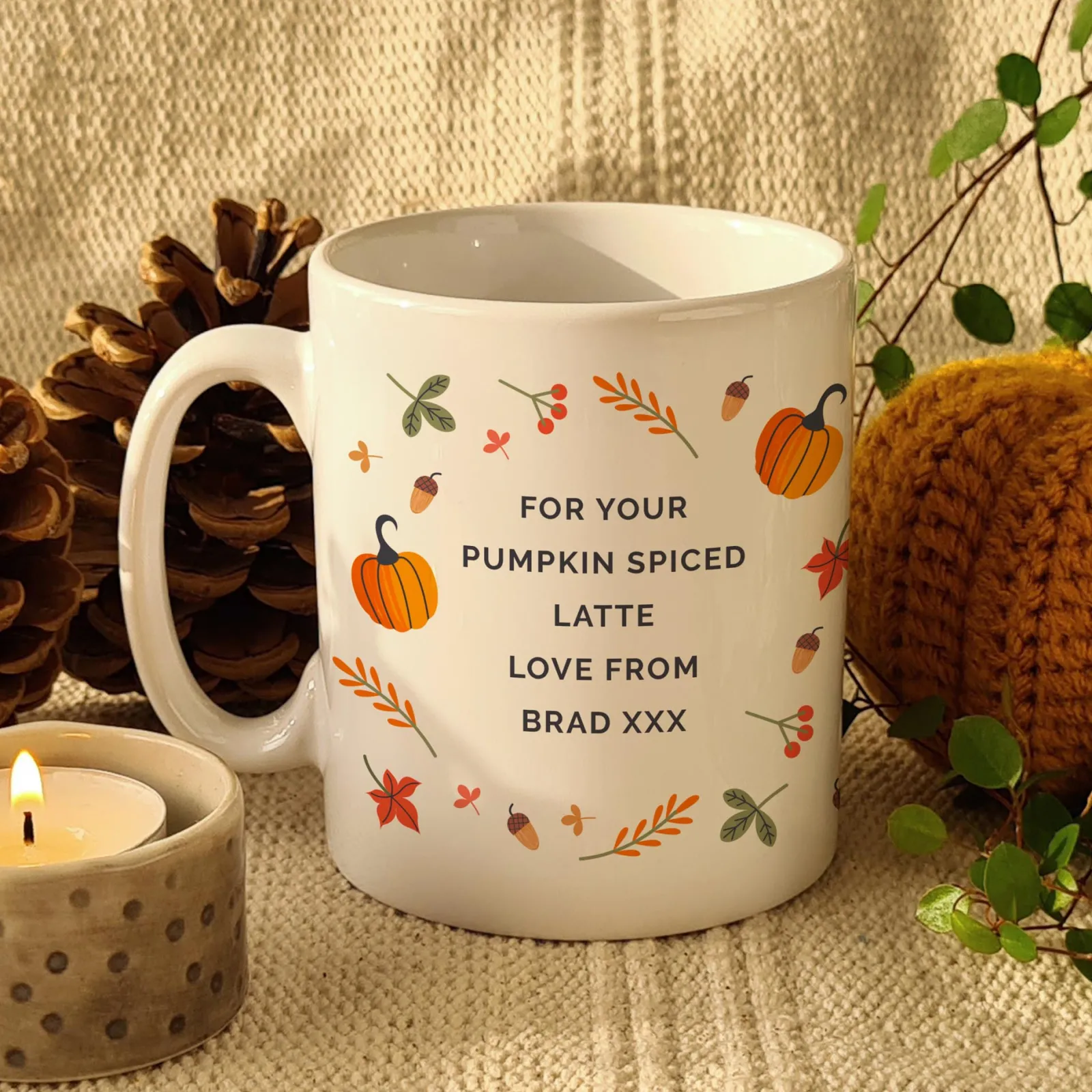 Clearance Personalised Pumpkin Mug Personalised Mugs|Mugs