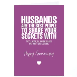 Personalised Punk Anniversary Card - Husband Funny|Anniversary