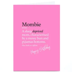Online Personalised Punk Birthday Card - Mombie For Mum|Mum