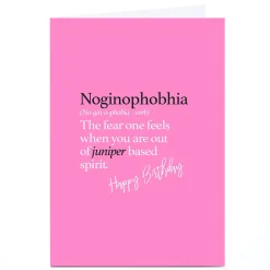 Clearance Personalised Punk Birthday Card - Neginophobhia Funny|Birthday